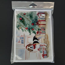 Load image into Gallery viewer, Beagle Christmas Greeting Cards -  Blank Note Cards – 8-Pack of Artist-Designed Cards with Envelopes
