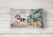 Load image into Gallery viewer, Beagle Christmas Fabric Decorative Pillow