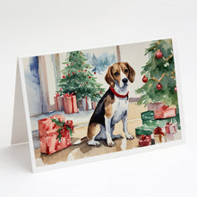 Load image into Gallery viewer, Beagle Christmas Greeting Cards -  Blank Note Cards – 8-Pack of Artist-Designed Cards with Envelopes