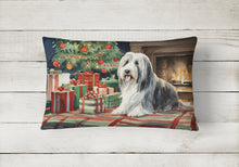 Load image into Gallery viewer, Bearded Collie Christmas Fabric Decorative Pillow