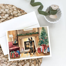 Load image into Gallery viewer, Belgian Malinois Christmas Greeting Cards -  Blank Note Cards – 8-Pack of Artist-Designed Cards with Envelopes