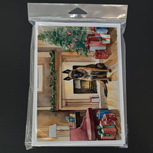 Load image into Gallery viewer, Belgian Malinois Christmas Greeting Cards -  Blank Note Cards – 8-Pack of Artist-Designed Cards with Envelopes
