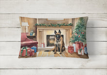 Load image into Gallery viewer, Belgian Malinois Christmas Fabric Decorative Pillow