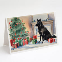Load image into Gallery viewer, Belgian Sheepdog Christmas Greeting Cards -  Blank Note Cards – 8-Pack of Artist-Designed Cards with Envelopes