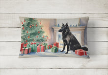 Load image into Gallery viewer, Belgian Sheepdog Christmas Fabric Decorative Pillow
