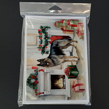 Load image into Gallery viewer, Belgian Tervuren Christmas Greeting Cards -  Blank Note Cards – 8-Pack of Artist-Designed Cards with Envelopes
