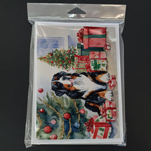 Load image into Gallery viewer, Bernese Mountain Dog Christmas Greeting Cards -  Blank Note Cards – 8-Pack of Artist-Designed Cards with Envelopes