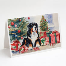 Load image into Gallery viewer, Bernese Mountain Dog Christmas Greeting Cards -  Blank Note Cards – 8-Pack of Artist-Designed Cards with Envelopes