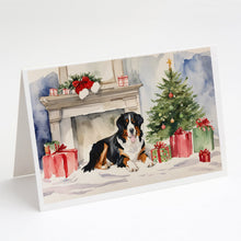 Load image into Gallery viewer, Bernese Mountain Dog Christmas Greeting Cards -  Blank Note Cards – 8-Pack of Artist-Designed Cards with Envelopes
