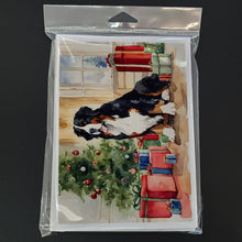 Load image into Gallery viewer, Bernese Mountain Dog Christmas Greeting Cards -  Blank Note Cards – 8-Pack of Artist-Designed Cards with Envelopes