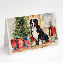 Load image into Gallery viewer, Bernese Mountain Dog Christmas Greeting Cards -  Blank Note Cards – 8-Pack of Artist-Designed Cards with Envelopes