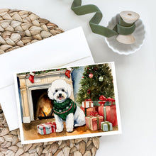 Load image into Gallery viewer, Bichon Frise Christmas Greeting Cards -  Blank Note Cards – 8-Pack of Artist-Designed Cards with Envelopes