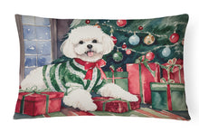 Load image into Gallery viewer, Bichon Frise Christmas Fabric Decorative Pillow