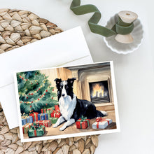 Load image into Gallery viewer, Border Collie Christmas Greeting Cards -  Blank Note Cards – 8-Pack of Artist-Designed Cards with Envelopes