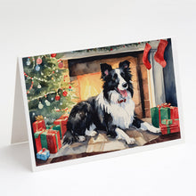 Load image into Gallery viewer, Border Collie Christmas Greeting Cards -  Blank Note Cards – 8-Pack of Artist-Designed Cards with Envelopes