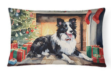 Load image into Gallery viewer, Border Collie Christmas Fabric Decorative Pillow