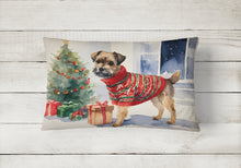 Load image into Gallery viewer, Border Terrier Christmas Fabric Decorative Pillow