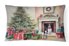 Load image into Gallery viewer, Boston Terrier Christmas Fabric Decorative Pillow