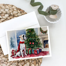 Load image into Gallery viewer, White Boxer Christmas Greeting Cards -  Blank Note Cards – 8-Pack of Artist-Designed Cards with Envelopes