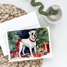 Load image into Gallery viewer, White Boxer Christmas Greeting Cards -  Blank Note Cards – 8-Pack of Artist-Designed Cards with Envelopes