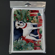 Load image into Gallery viewer, White Boxer Christmas Greeting Cards -  Blank Note Cards – 8-Pack of Artist-Designed Cards with Envelopes