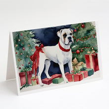 Load image into Gallery viewer, White Boxer Christmas Greeting Cards -  Blank Note Cards – 8-Pack of Artist-Designed Cards with Envelopes