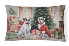 Load image into Gallery viewer, White Boxer Christmas Fabric Decorative Pillow