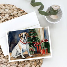 Load image into Gallery viewer, White Boxer Christmas Greeting Cards -  Blank Note Cards – 8-Pack of Artist-Designed Cards with Envelopes