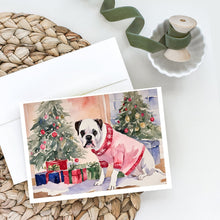 Load image into Gallery viewer, White Boxer Christmas Greeting Cards -  Blank Note Cards – 8-Pack of Artist-Designed Cards with Envelopes