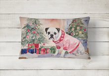 Load image into Gallery viewer, White Boxer Christmas Fabric Decorative Pillow
