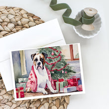 Load image into Gallery viewer, White Boxer Christmas Greeting Cards -  Blank Note Cards – 8-Pack of Artist-Designed Cards with Envelopes