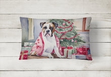 Load image into Gallery viewer, White Boxer Christmas Fabric Decorative Pillow