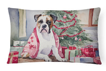 Load image into Gallery viewer, White Boxer Christmas Fabric Decorative Pillow