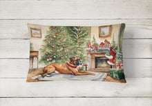 Load image into Gallery viewer, Fawn Boxer Christmas Fabric Decorative Pillow
