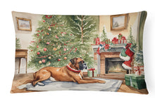 Load image into Gallery viewer, Fawn Boxer Christmas Fabric Decorative Pillow