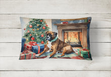 Load image into Gallery viewer, Fawn Boxer Christmas Fabric Decorative Pillow