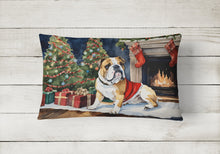 Load image into Gallery viewer, English Bulldog Christmas Fabric Decorative Pillow