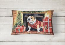 Load image into Gallery viewer, English Bulldog Christmas Fabric Decorative Pillow
