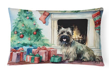 Load image into Gallery viewer, Cairn Terrier Christmas Fabric Decorative Pillow