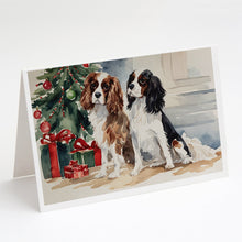 Load image into Gallery viewer, Cavalier Spaniel Christmas Greeting Cards -  Blank Note Cards – 8-Pack of Artist-Designed Cards with Envelopes