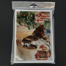 Load image into Gallery viewer, Cavalier Spaniel Christmas Greeting Cards -  Blank Note Cards – 8-Pack of Artist-Designed Cards with Envelopes