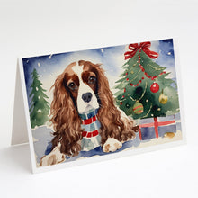 Load image into Gallery viewer, Cavalier Spaniel Christmas Greeting Cards -  Blank Note Cards – 8-Pack of Artist-Designed Cards with Envelopes
