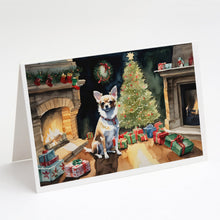 Load image into Gallery viewer, Chihuahua Christmas Greeting Cards -  Blank Note Cards – 8-Pack of Artist-Designed Cards with Envelopes
