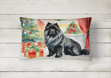 Load image into Gallery viewer, Black Chow Chow Christmas Fabric Decorative Pillow