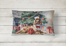 Load image into Gallery viewer, Cocker Spaniel Christmas Fabric Decorative Pillow