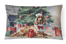 Load image into Gallery viewer, Cocker Spaniel Christmas Fabric Decorative Pillow