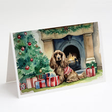 Load image into Gallery viewer, Cocker Spaniel Christmas Greeting Cards -  Blank Note Cards – 8-Pack of Artist-Designed Cards with Envelopes