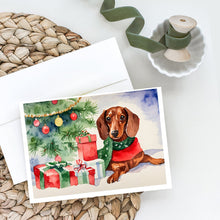 Load image into Gallery viewer, Dachshund Christmas Greeting Cards -  Blank Note Cards – 8-Pack of Artist-Designed Cards with Envelopes