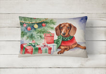 Load image into Gallery viewer, Dachshund Christmas Fabric Decorative Pillow