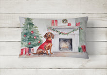 Load image into Gallery viewer, Dachshund Christmas Fabric Decorative Pillow